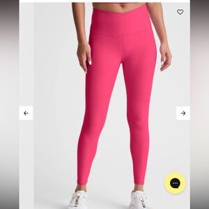 Beyond Yoga Spacedye At Your Leisure High Waisted Midi Legging Small Vivid Pink